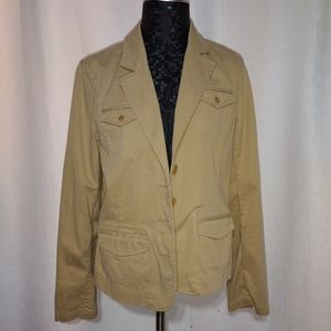 Eddie Bauer khaki blazer
